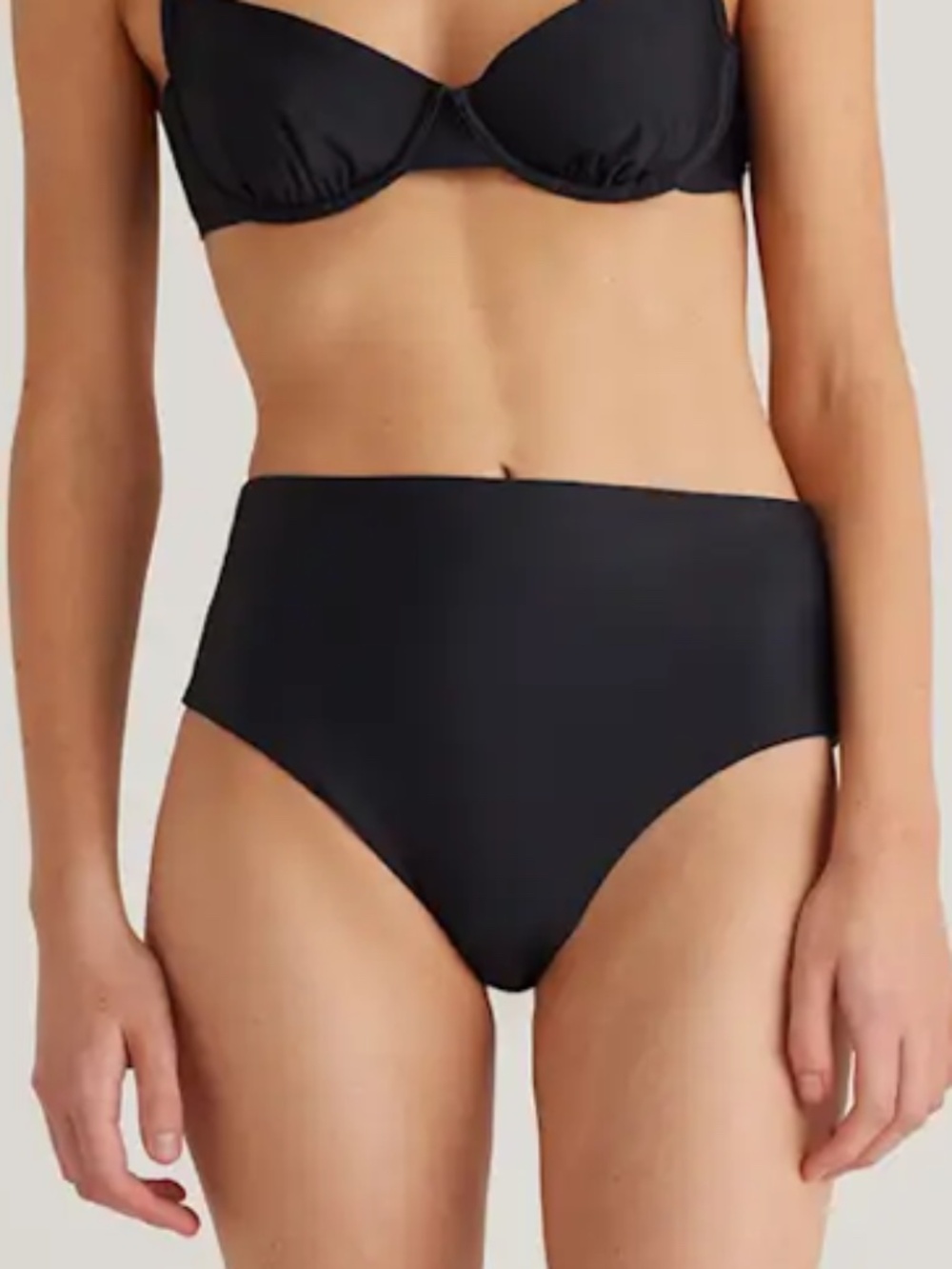 NWT Quince Italian, high-rise bikini bottom med